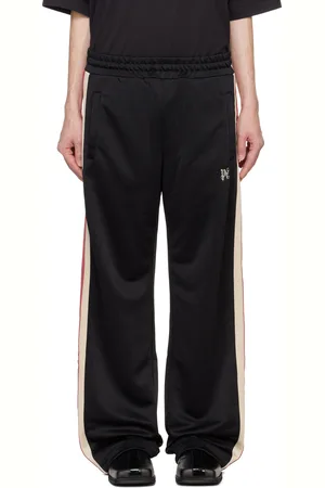 Palm Angels Pantalon de survêtement noir à monogramme