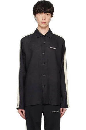 Palm Angels Chemise de survêtement grise à logo