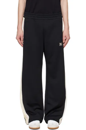 Palm Angels Pantalon de survêtement noir à monogramme