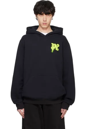 Palm Angels Pull à capuche noir à image