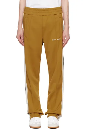 Palm Angels Pantalon de survêtement brun clair à logo