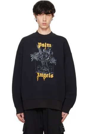 Palm Angels Pull molletonné noir à image