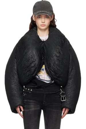 Y / PROJECT Blouson matelassé écourté noir