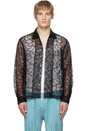 BODE Chemise à manches longues Pewter Shoal noire