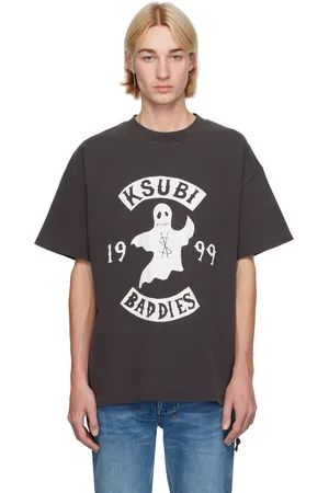 KSUBI T-shirt surdimensionné noir à logo Baddies et à effet délavé