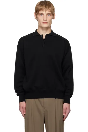 Auralee Polo de survêtement noir