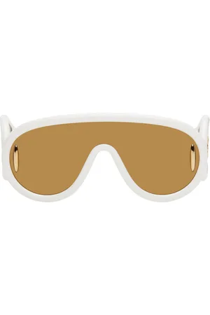 Loewe Lunettes de soleil de type visière surdimensionnées blanches