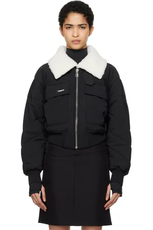 COPERNI Blouson aviateur noir en jersey C+