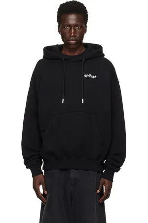 OFF-WHITE Pull à capuche de planchiste noir à quatre flèches