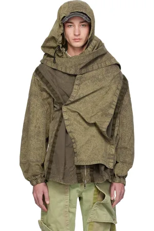 Y / PROJECT Blouson cargo kaki à panneau à Velcro