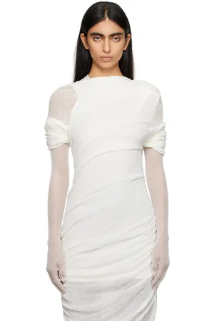 Khaite Gants Rouen blancs