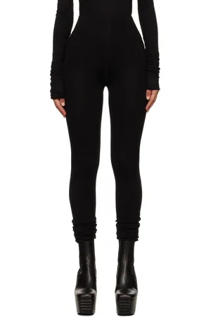 Rick Owens Legging noir en tricot - Porterville