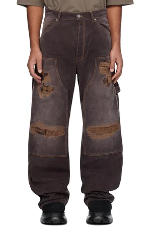 B1ARCHIVE Pantalon menuisier ample brun