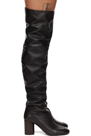 LEMAIRE Bottes hautes Glove brunes
