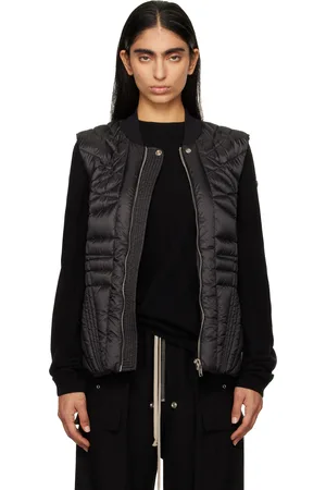 Rick Owens Veste aviateur Megapenta noire rembourrée en duvet - Moncler +