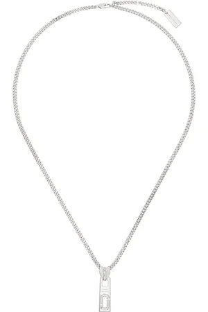 Marc Jacobs Collier argenté à pendentif de tirant - J Marc