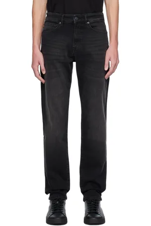 HUGO BOSS Jean Maine noir à coupe classique