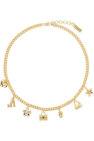 Marc Jacobs Collier doré à mini breloques graphiques