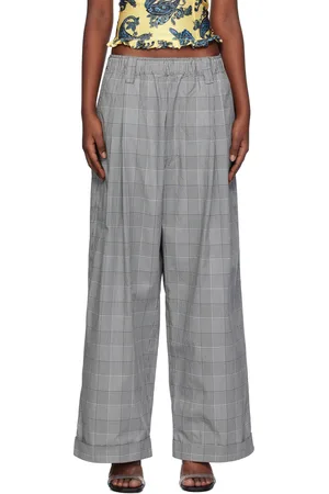 MERYLL ROGGE Pantalon chino gris à cordon coulissant