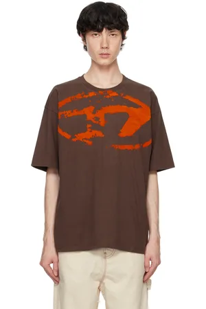 Diesel T-shirt droit N14 brun