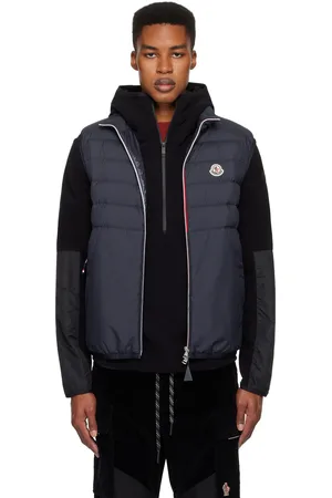 Moncler Veste Rabuons bleu marine rembourrée en duvet