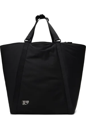 Burberry Cabas noir à plaque à logo en forme de bouclier