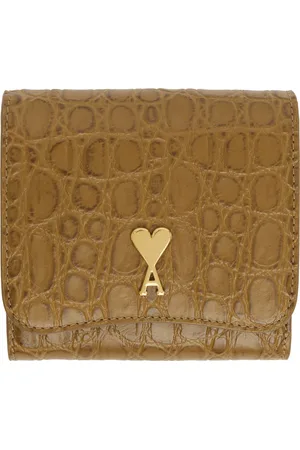 Ami Portefeuille compact brun clair - Paris Paris