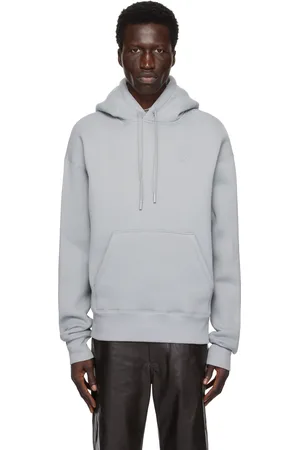 Ami Pull à capuche bleu à logo Ami de cœur