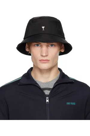 Ami Chapeau bob noir à clou à logo Ami de cœur