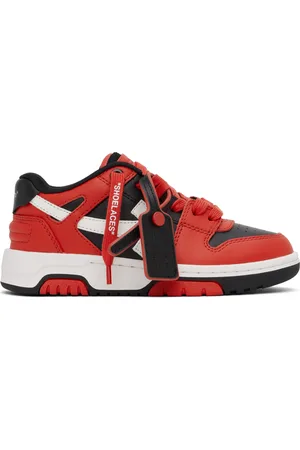 OFF-WHITE Enfant | Baskets Out Of Office rouge et noir