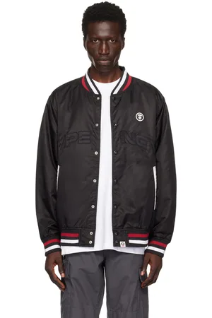 A Bathing Ape Blouson aviateur noir à logo AAPE Now