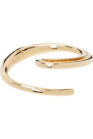 Bottega Veneta Bracelet en forme de volant doré