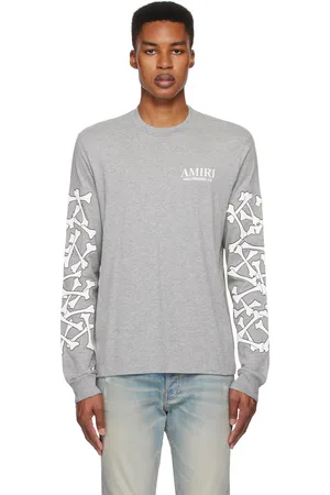AMIRI T-shirt à manches longues noir à images d