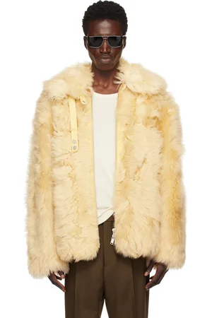 Moose Knuckles Manteau court Efna jaune en peau retournée - Moose Lab