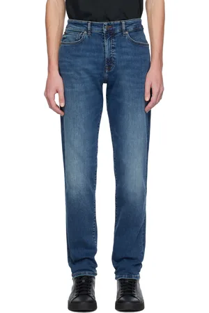 HUGO BOSS Jean bleu à effet délavé
