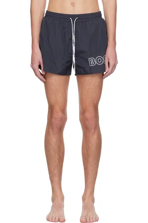 HUGO BOSS Maillot de bain bleu marine à logo