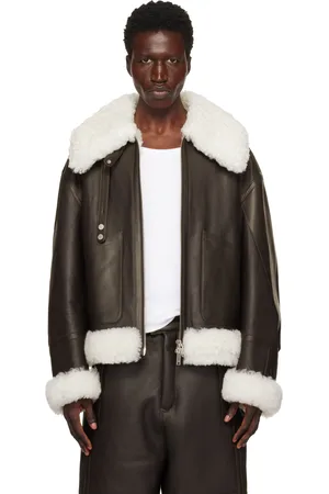 Moose Knuckles Blouson aviateur MTD brun en peau retournée - Moose Lab