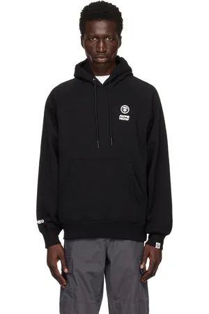 A Bathing Ape Pull à capuche noir à logo AAPE Now