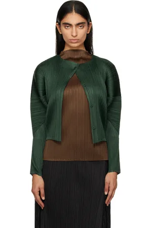 PLEATS PLEASE ISSEY MIYAKE Cardigan Monthly Colors October vert