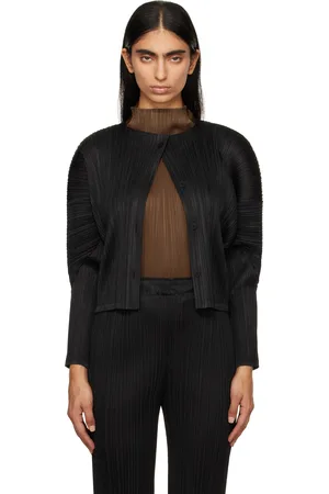 PLEATS PLEASE ISSEY MIYAKE Cardigan Monthly Colors October noir