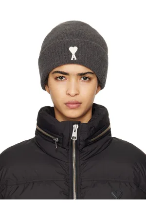 Ami Bonnet gris à logo Ami de cœur