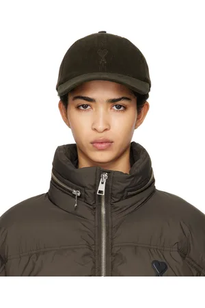 Ami Casquette brune à logo Ami de cœur brodé