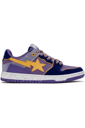 BAPE Baskets SK8 #4 mauves à étoiles emblématiques