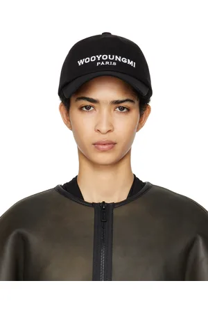 WOOYOUNGMI Casquette de baseball noire à logo brodé