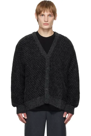 WOOYOUNGMI Cardigan gris en mohair