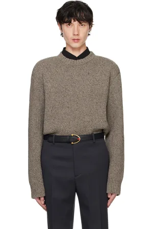 Bottega Veneta Pull ajusté taupe en laine