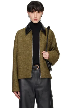 Bottega Veneta Blouson beige en frisé de coton
