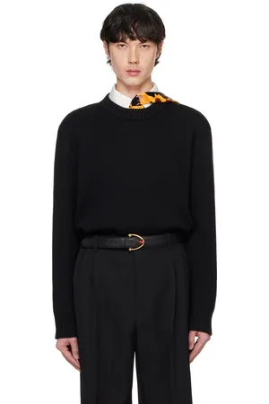 Bottega Veneta Pull ajusté noir en laine