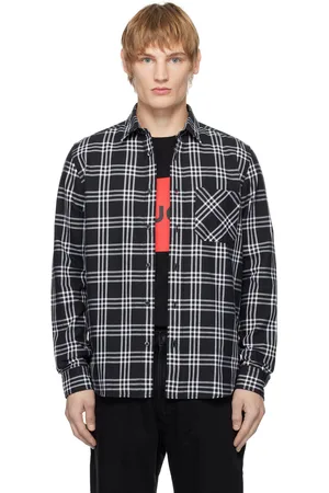 HUGO BOSS Chemise noire en coton