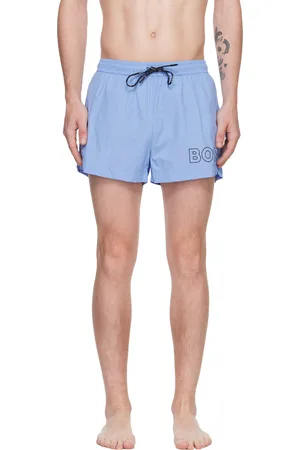 HUGO BOSS Maillot de bain bleu à logo